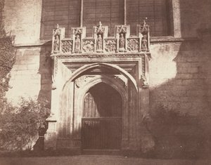 En gammal dörr, Magdalen College, Oxford,1843 (foto)