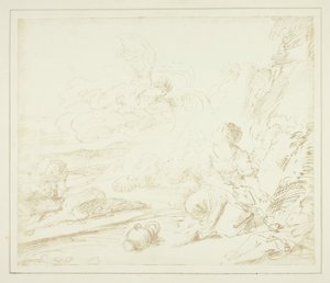 Hagar i öknen av William Henry Fox Talbot