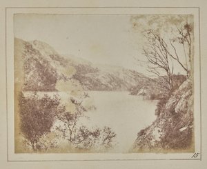 Landskapsbild av Loch Katrine av William Henry Fox Talbot