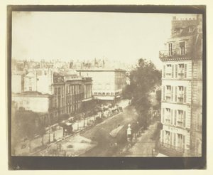 Vy över boulevarderna i Paris