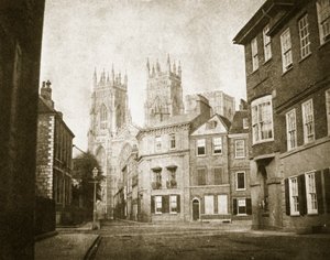 West Front, York Minster, från Lendall Street, 1845 av William Henry Fox Talbot