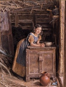 En rustik skönhet av William Henry Hunt
