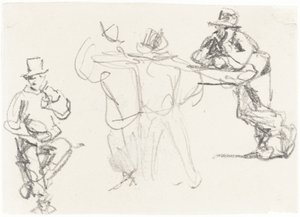 Studier av en mansfigur av William Henry Hunt