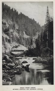 Canyons of Colorado: Eagle River Canon, Between Leadville och Glenwood Springs (s/v foto) av William Henry Jackson