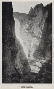 Canyons of Colorado: Platte Canon, Above Deansbury (s/v foto) av William Henry Jackson