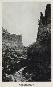 Canyons of Colorado: Williams Canon, The Amphitheatre (s/v foto) av William Henry Jackson