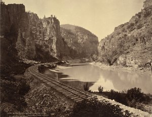 Echo-klipporna, Grand Rivers kanjon, Glenwood-förlängningen, D.&R. G.R.R. av William Henry Jackson