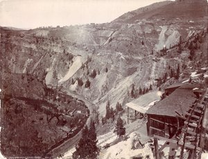 Gilman och Eagle River Canyon, ca 1880-90 av William Henry Jackson