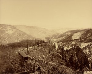 Los Pinos-dalen, blickar österut av William Henry Jackson