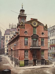 The Old State House, Boston, Massachusetts, ca 1900 (photochrom)