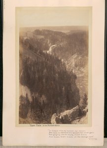 Yellowstones övre vattenfall av William Henry Jackson