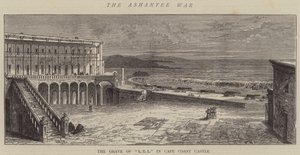 Ashantee-kriget, L E Ls grav i Cape Coast Castle av William Henry James Boot