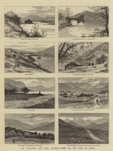 Callander och Oban Railway, utsikt över väglinjen av William Henry James Boot
