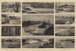 Den föreslagna internationella parken vid Niagara Falls, nuvarande tillstånd i grannskapet av William Henry James Boot