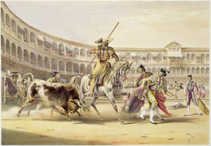 En tjur som attackerar en picador, 1865