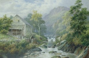Old Disusused Mill, Dolgelly (par 77867) av William Henry Mander