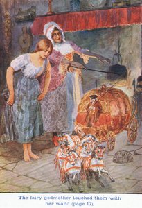 Fen rörde vid dem med sin stav, Askungen, 1925 av William Henry Margetson