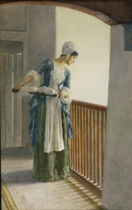 Tvättstäderskan, ca 1920 av William Henry Margetson
