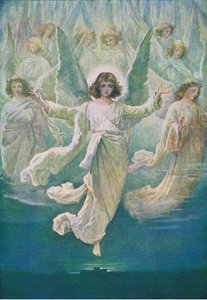 Änglakören, från The Bible Picture Book utgiven av Thomas Nelson, c.1950