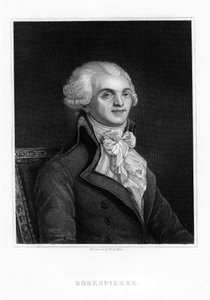 Maximilien Robespierre, en av ledarna för den franska revolutionen, 1800-talet