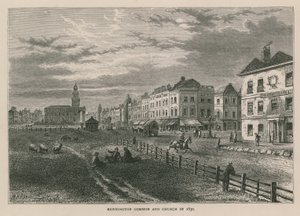 Kennington Common and Church 1830 av William Henry Prior