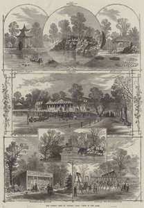 Drottningens besök i Victoria Park, utsikt i parken