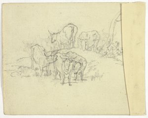 Boskap (recto); Charlatan (verso) av William Henry Pyne