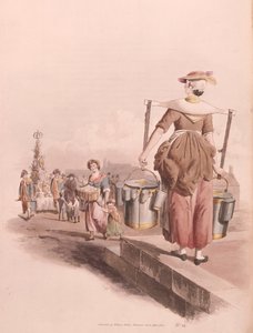 Milkmaid, 1808 av William Henry Pyne