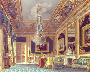 The Blue Velvet Room, Carlton House från Pynes "Royal Residences", 1818 av William Henry Pyne