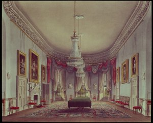 Matsalen, Frogmore från Pynes "Royal Residences", 1818 av William Henry Pyne