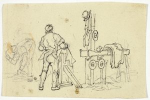 Två arbetare av William Henry Pyne