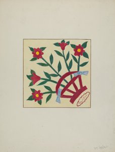 Delad täcke 1 kvadrat, ca. 1940.