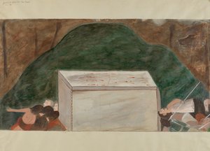 Korsets station nr 14: Jesus läggs i sin grav, ca. 1936.