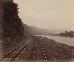 Hemlock Run Curve, nära Towanda,ca. 1895 (foto) av William Herman Rau