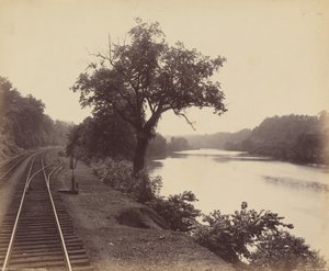 Lehigh, vid Turkey Run,ca. 1895 (foto) av William Herman Rau