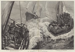En livbåtstävling
