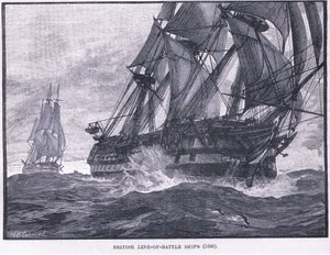 Brittisk linje av stridsfartyg AD 1836