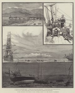 Dykare utforskar vraket av HMS Doterel, som sprängdes i Magellansundet.