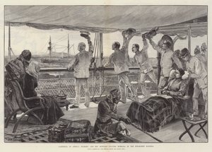 Farväl till Afrika, Stanley och hans officerare lämnar Mombasa i Steam-Ship Katoria