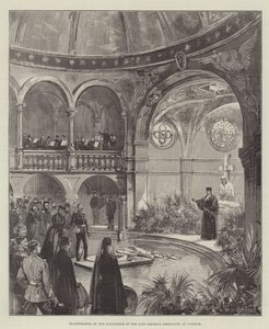 Invigning av den avlidne kejsar Fredriks mausoleum i Potsdam