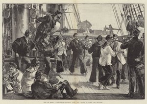 Life on Board a Man-of-War, Saturday Afternoon, Hands to dance och Skylark av William Heysham Overend