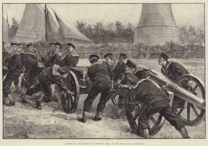 Rör på dig! Bluejackets på fältskytteövning vid Royal Naval Exhibition