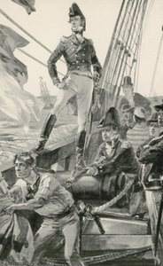 Lord Cochrane signalerar om hjälp att attackera den franska flottan