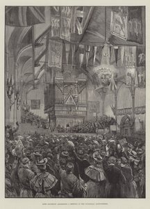 Lord Salisbury talar till ett möte i Guildhall, Londonderry