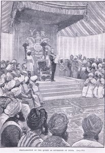 Proklamation av drottningen som suverän i Indien 1858 e.Kr