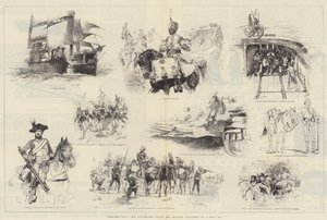 Skisser från The Illustrated Naval and Military Magazine, nr 1, juli 1884 av William Heysham Overend