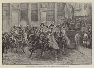 150-årsdagen av den preussiska Gardes du Corps, Reiterfeste i ridskolan, Potsdam