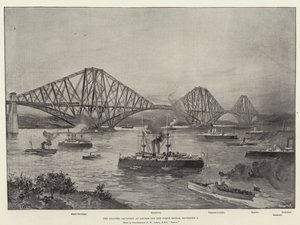 Kanaleskadern för ankar utanför Forth Bridge den 2 september.