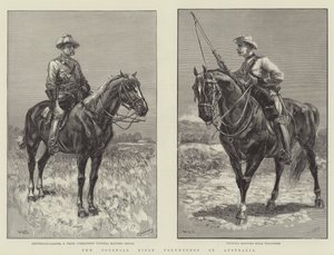 Colonial Rifle Volunteers i Australien av William Heysham Overend