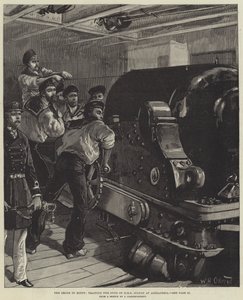 Krisen i Egypten, utbildning av HMS Sultans vapen i Alexandria